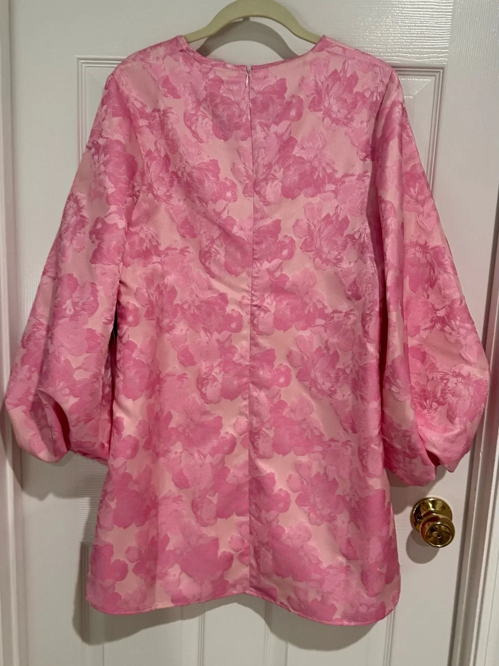 Hyacinth House Pink Floral Jacquard Formal Dress - Picture 3 of 5